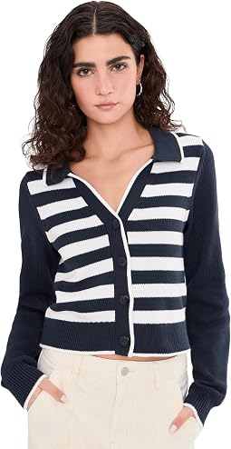 Трикотажный джемпер Nicolette Stripe Polo