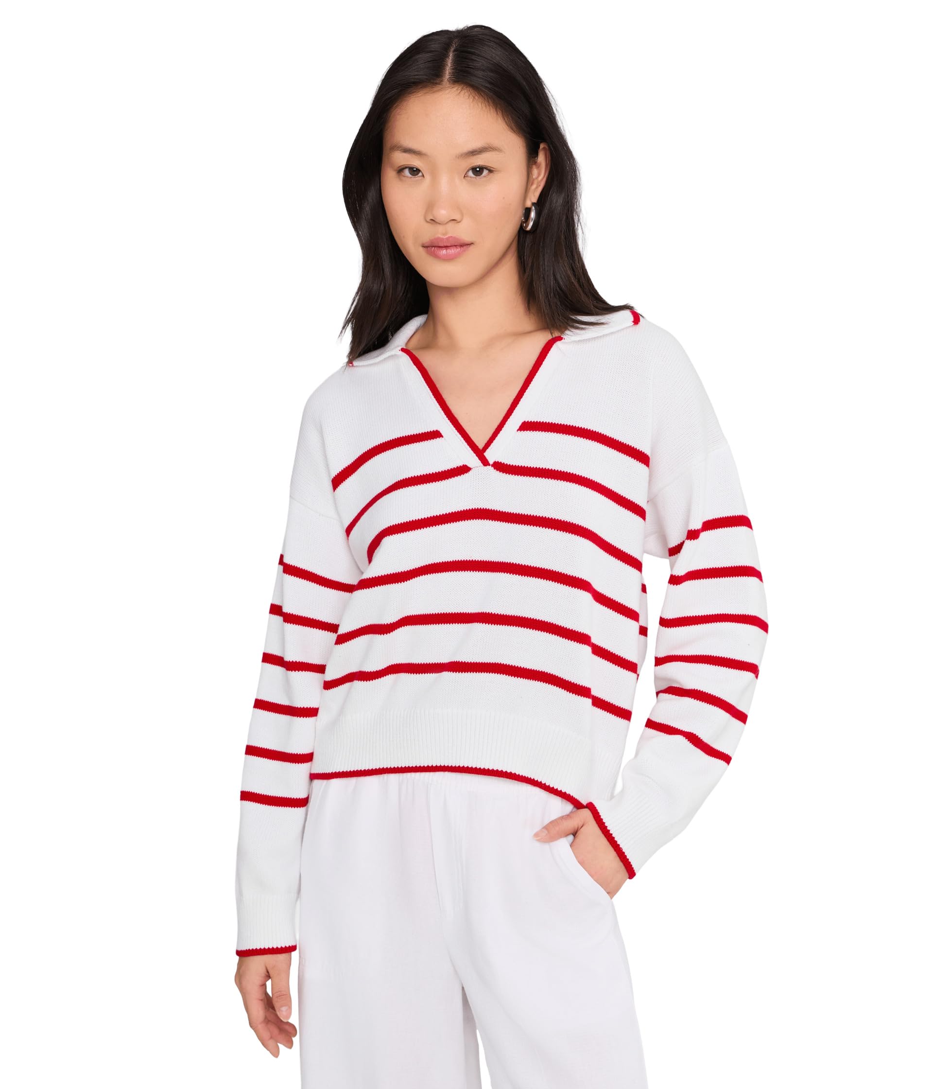 Свитер Splendid Arden Stripe Polo Женский