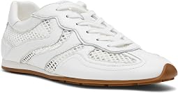 White Leather Mesh