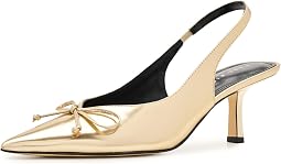 Gold Mirror Metallic Leather
