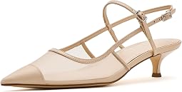Ivory Mesh/Patent Leather
