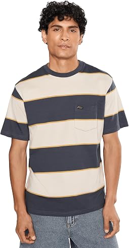 Мужская футболка RVCA Dayshift Stripe Short Sleeve