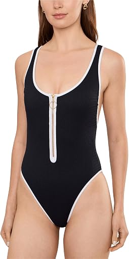 Женский слитный купальник Seafolly Beach Bound Retro Tank