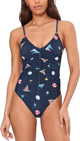 Женский слитный купальник BeachClub V-Neck One-Piece