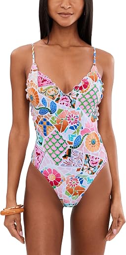 Женский слитный купальник BeachBohème V-Neck