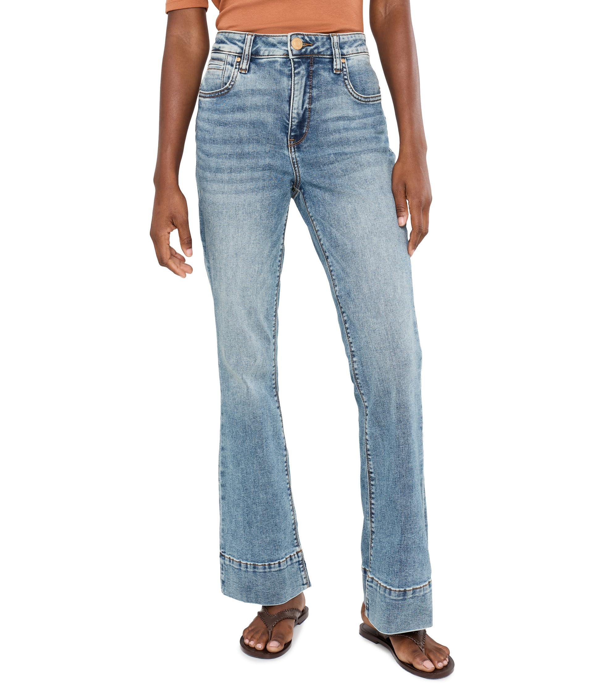 Джинсы KUT from the Kloth Stella High-Rise Fab Ab Flare