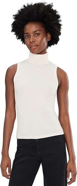Perfect Knit Rib Turtleneck Tank