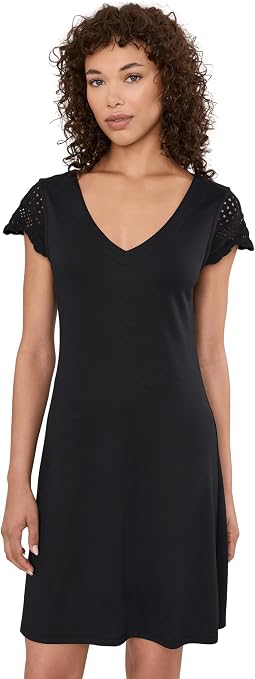 Darcy Crochet Sleeve Short Dress