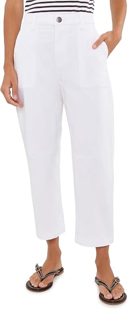 Женские брюки Petite Ashton Barrel в цвете Optic White KUT from the Kloth