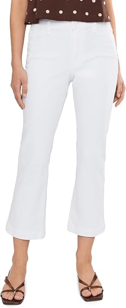 Petite Kelsey High-Rise Flare Pants in White