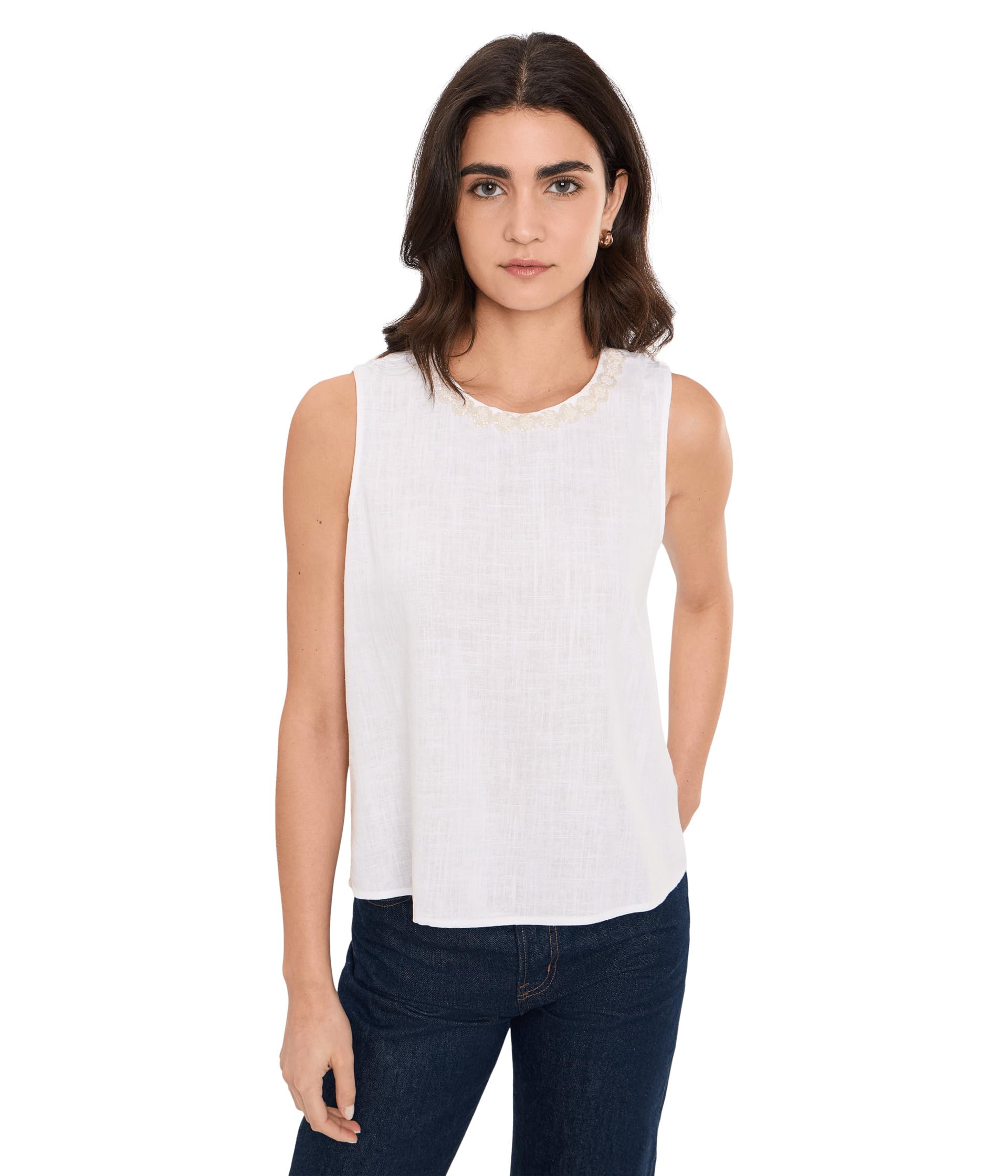 Блузка без рукавов Sleeveless Crew Neck