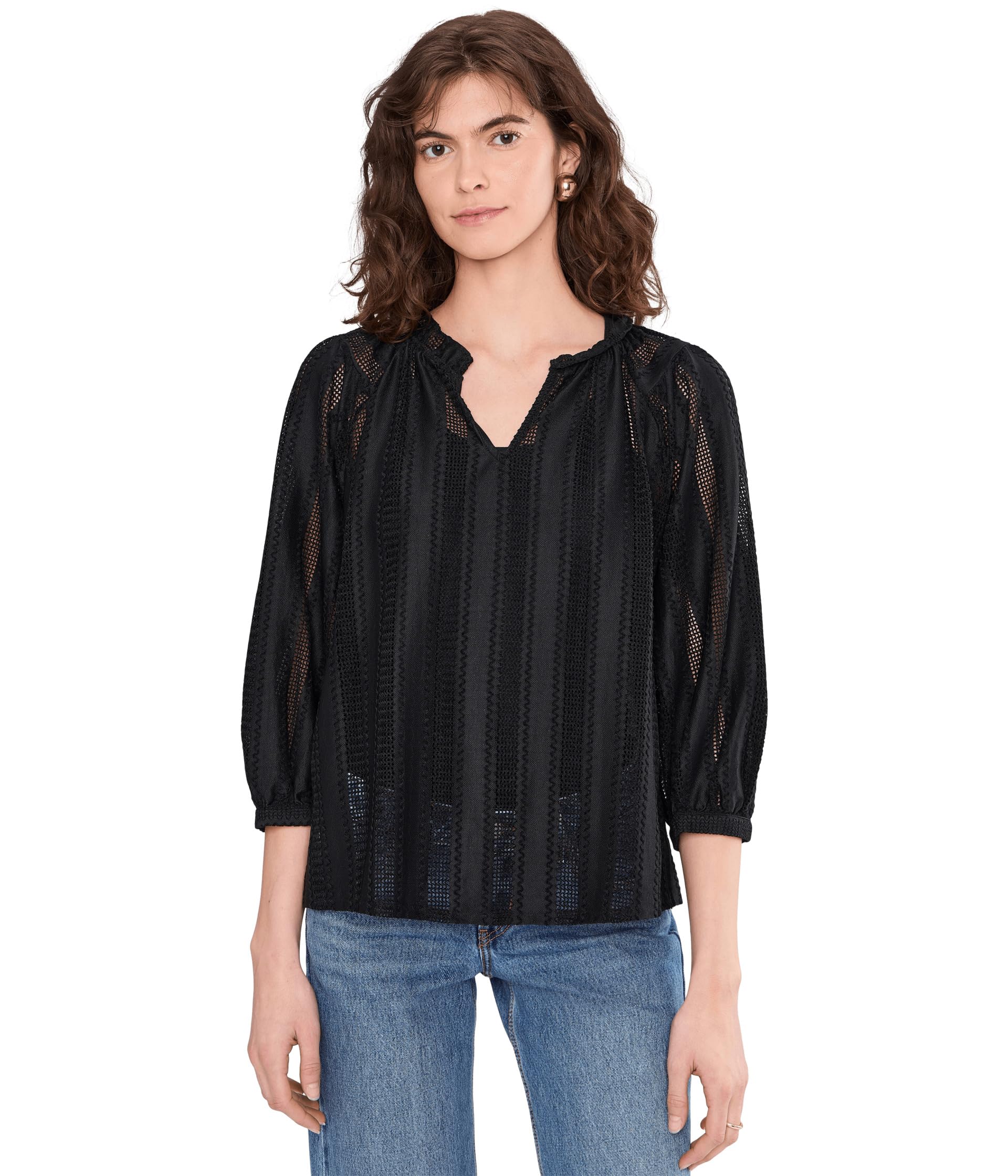 Женский блузкa Raglan Peasant Split Neck