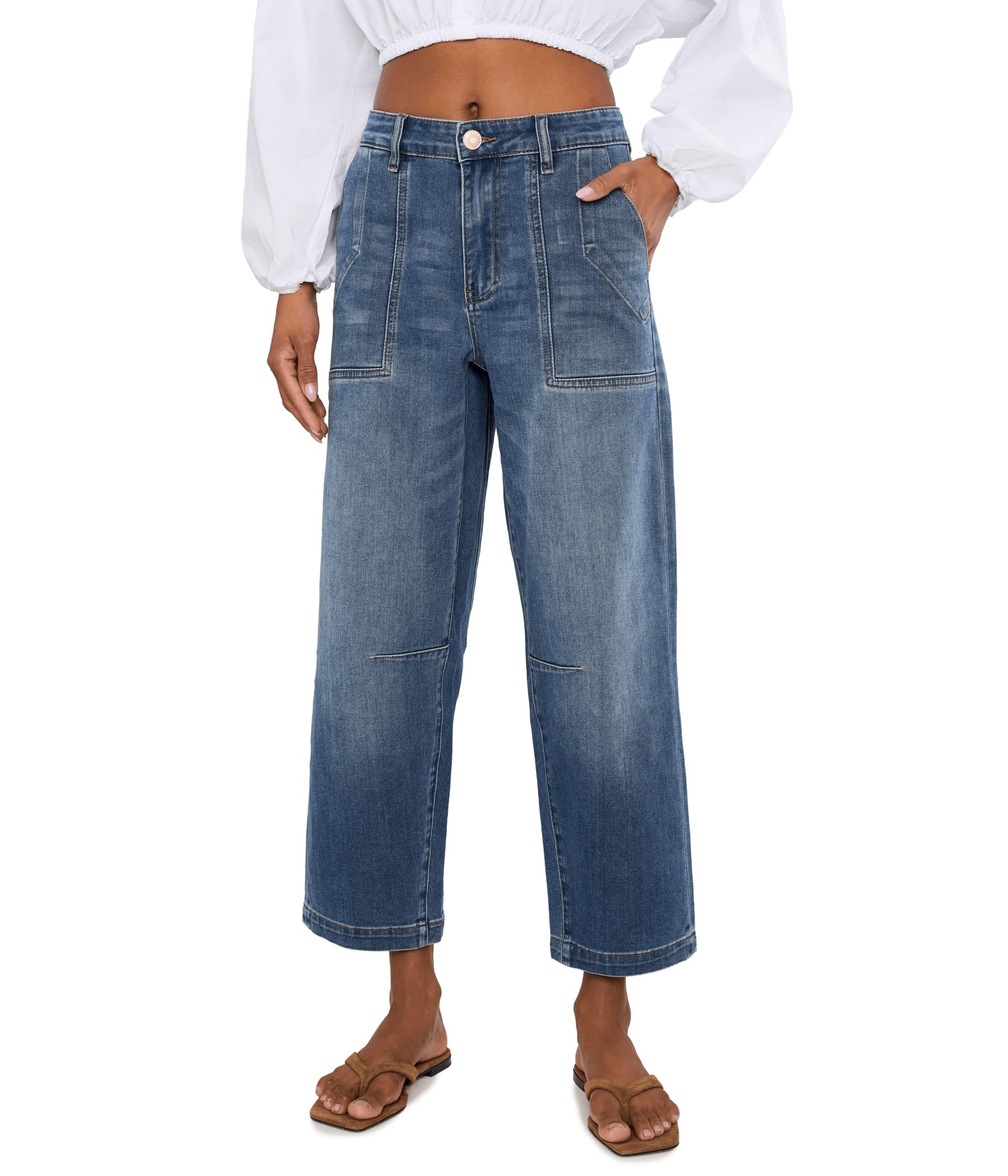 Джинсы Ashton Wide Leg Barrel In Prosperous