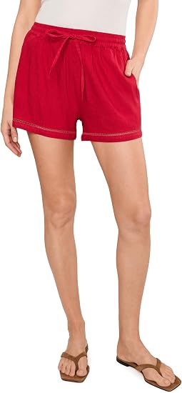 Aria Linen Tie Front Shorts