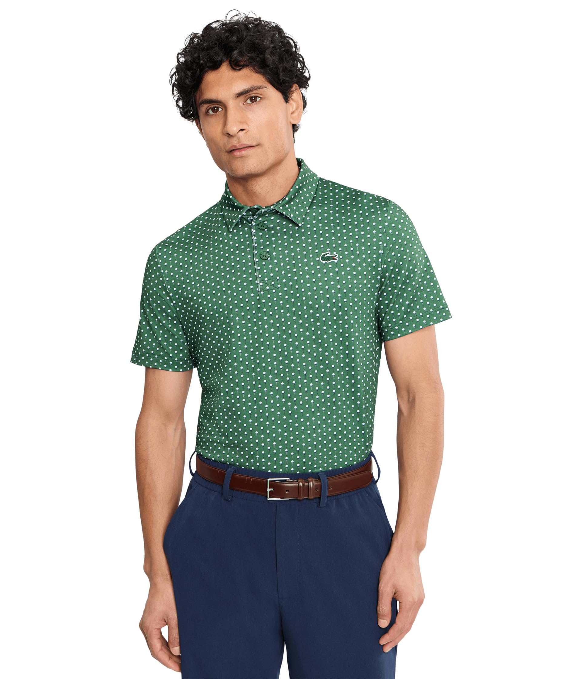 Regular Fit Printed Golf Polo Shirt