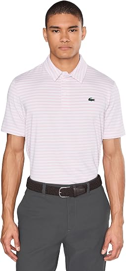 Мужское поло Lacoste Regular Fit Ultra Dry Striped Golf