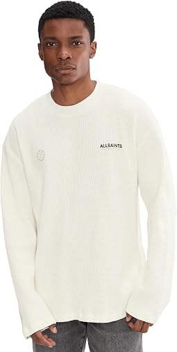 AllSaints Мужская футболка Emblem Long Sleeve Crew