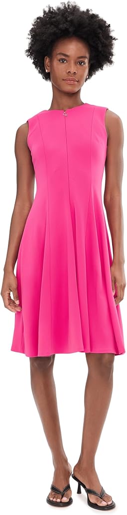 Женское платье Sleeveless Scoop Zipper Neck Aline