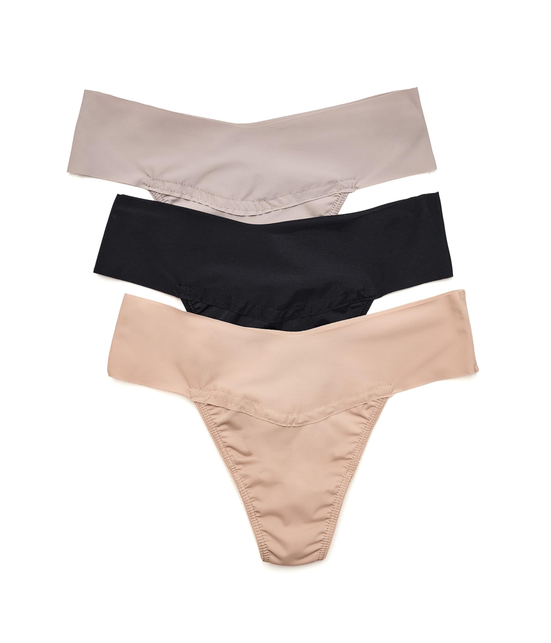 Hanky Panky Трусики BreatheSoft® Natural Thongs 3-Pack Женские