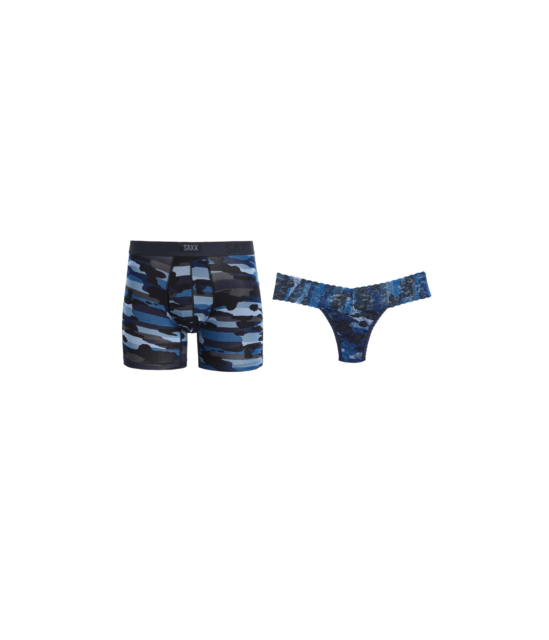 Signature Lace® Low-Rise Thong and Saxx Super Soft Vibe Boxer Briefs