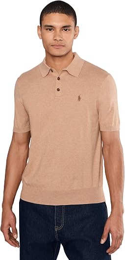 Cotton Polo-Collar Sweater