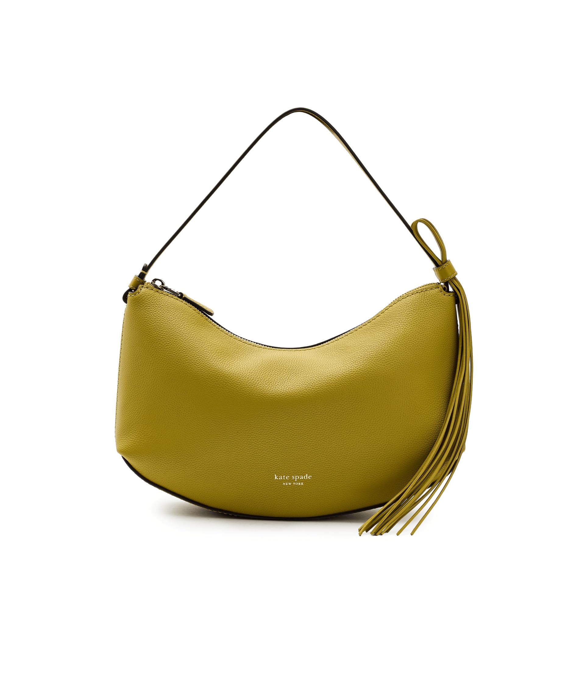 Женская сумка Loop Pebbled Leather Shoulder Bag With Fringe Strap