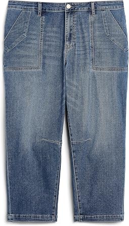 Женские джинсы Plus Size Ashton Wide Leg Barrel in Prosperous