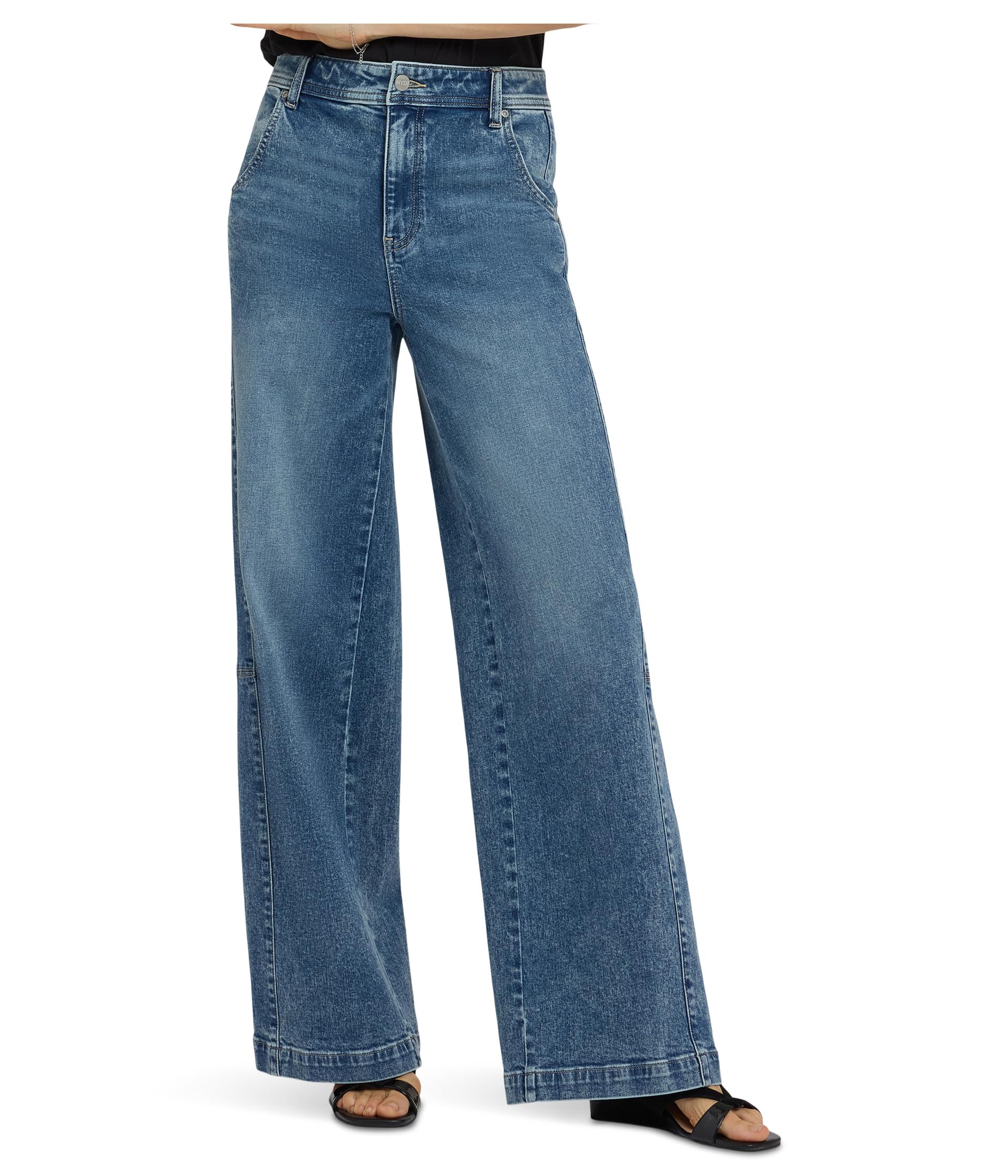 Gracie Wide Leg Jeans in Secret Hollow