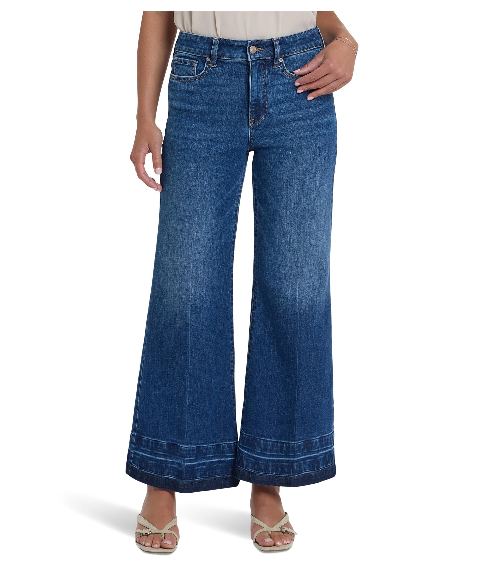 Mia Palazzo Ankle Jeans in Trail Lands