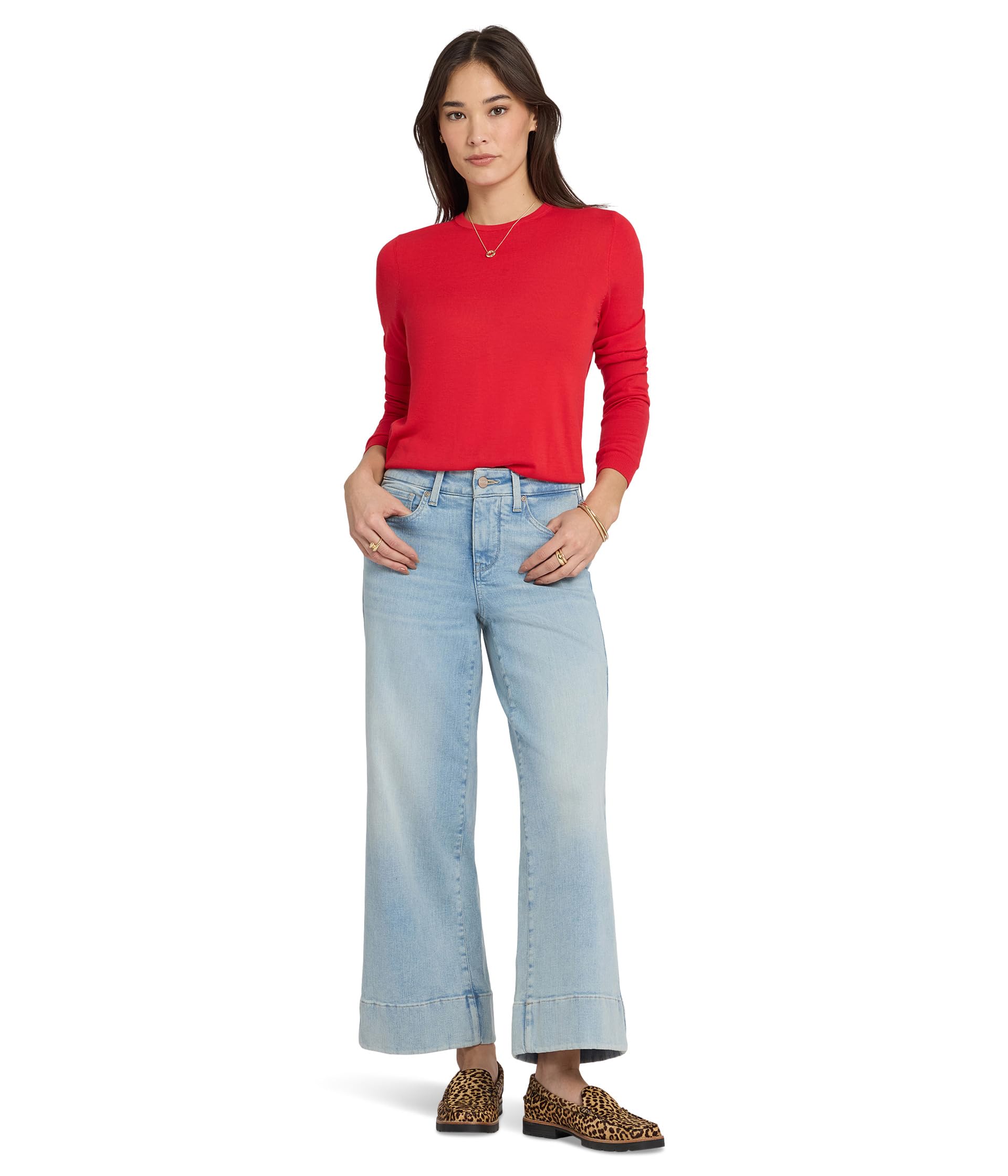 Re-new Denim Wide Leg Jeans in Keys View