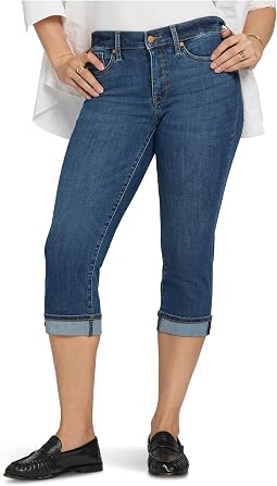 Marilyn Crop Cuff Jeans in Sunset Villa