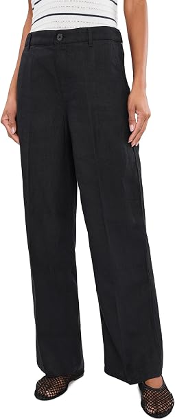 The Zoe Relaxed Straight Pant in 100% Linen