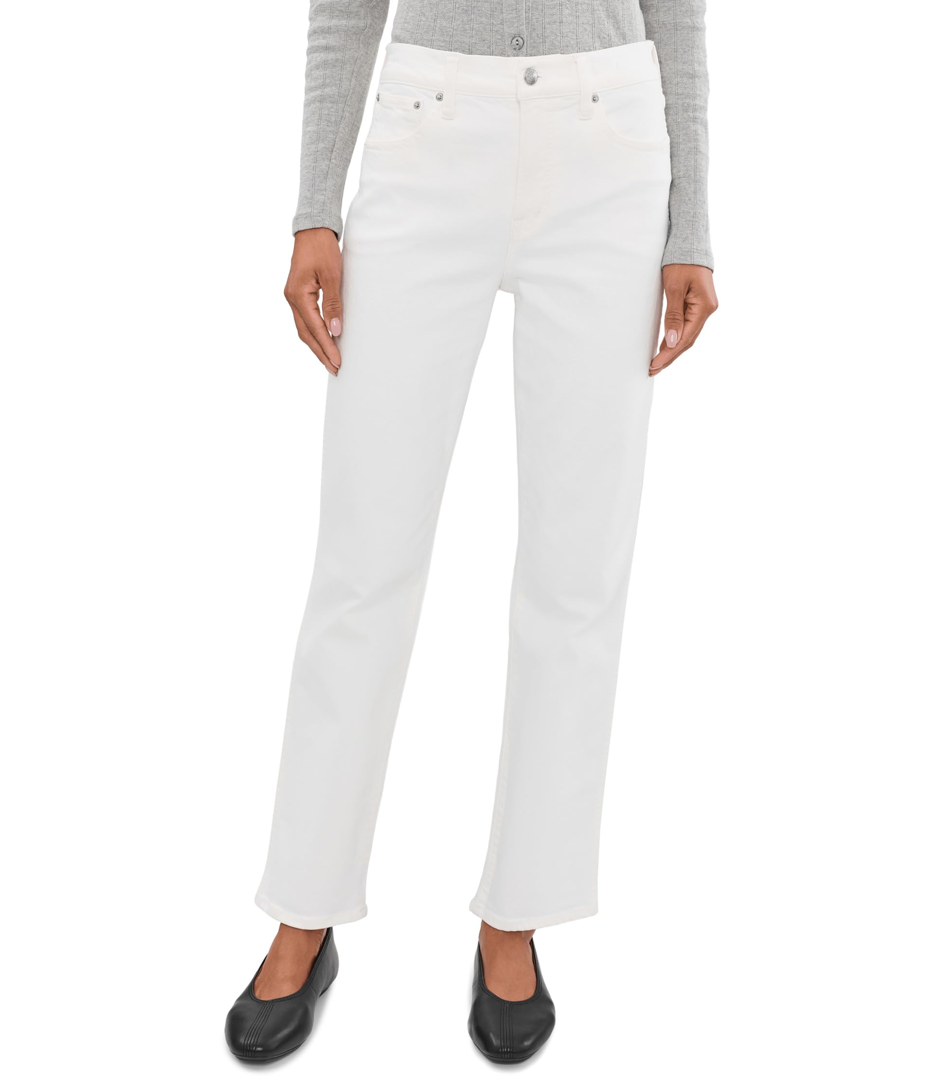 The Dean Easy Straight Jean in Tile White