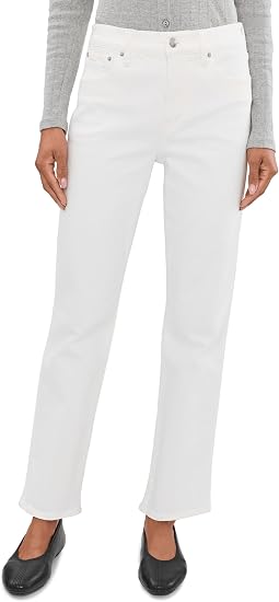 The Dean Easy Straight Jean in Tile White