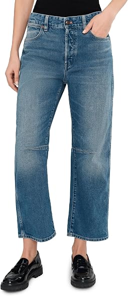 The Darted Barrel-Leg Jean in Retro Bright