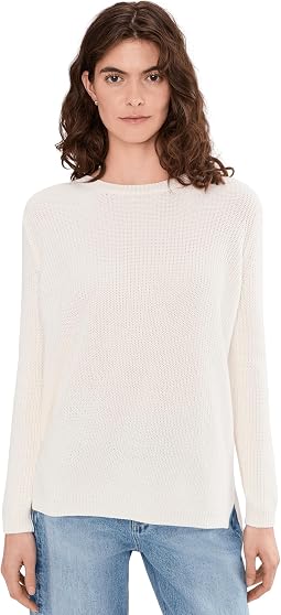 Emma Crew Neck Shaker Sweater