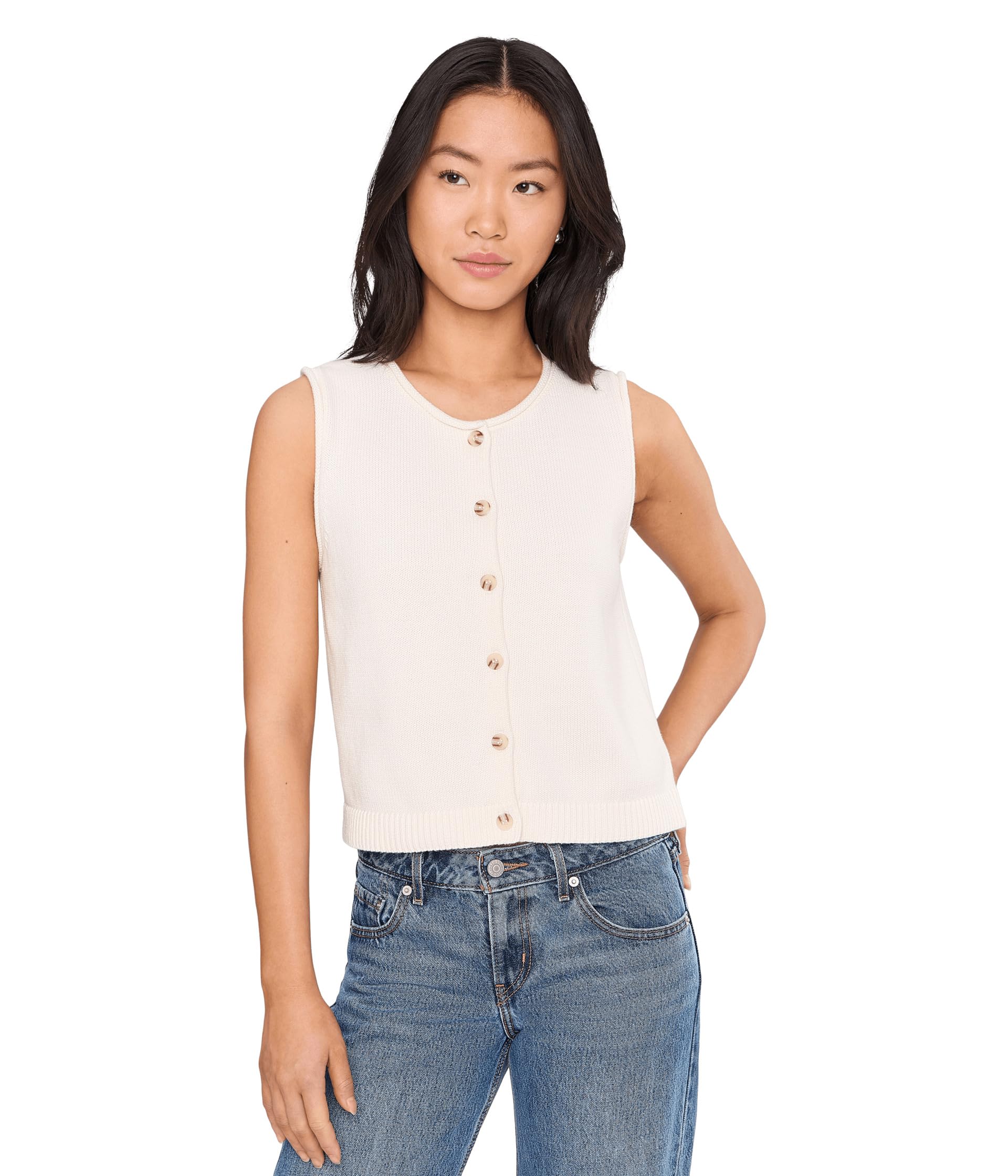 Жилет Marianna Rolled Edge Button Front