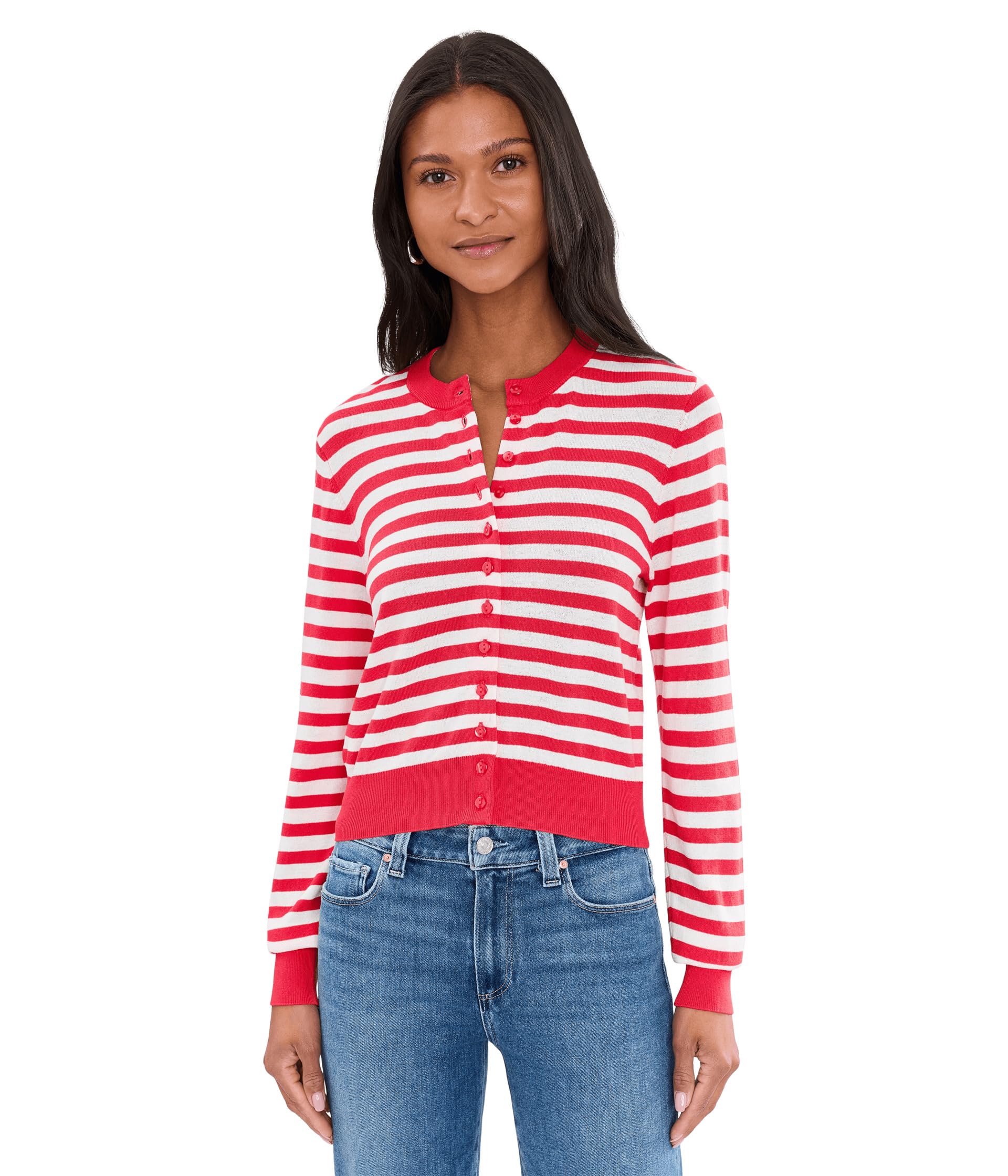 Женский кардиган 525 america Harlow Striped Button Down
