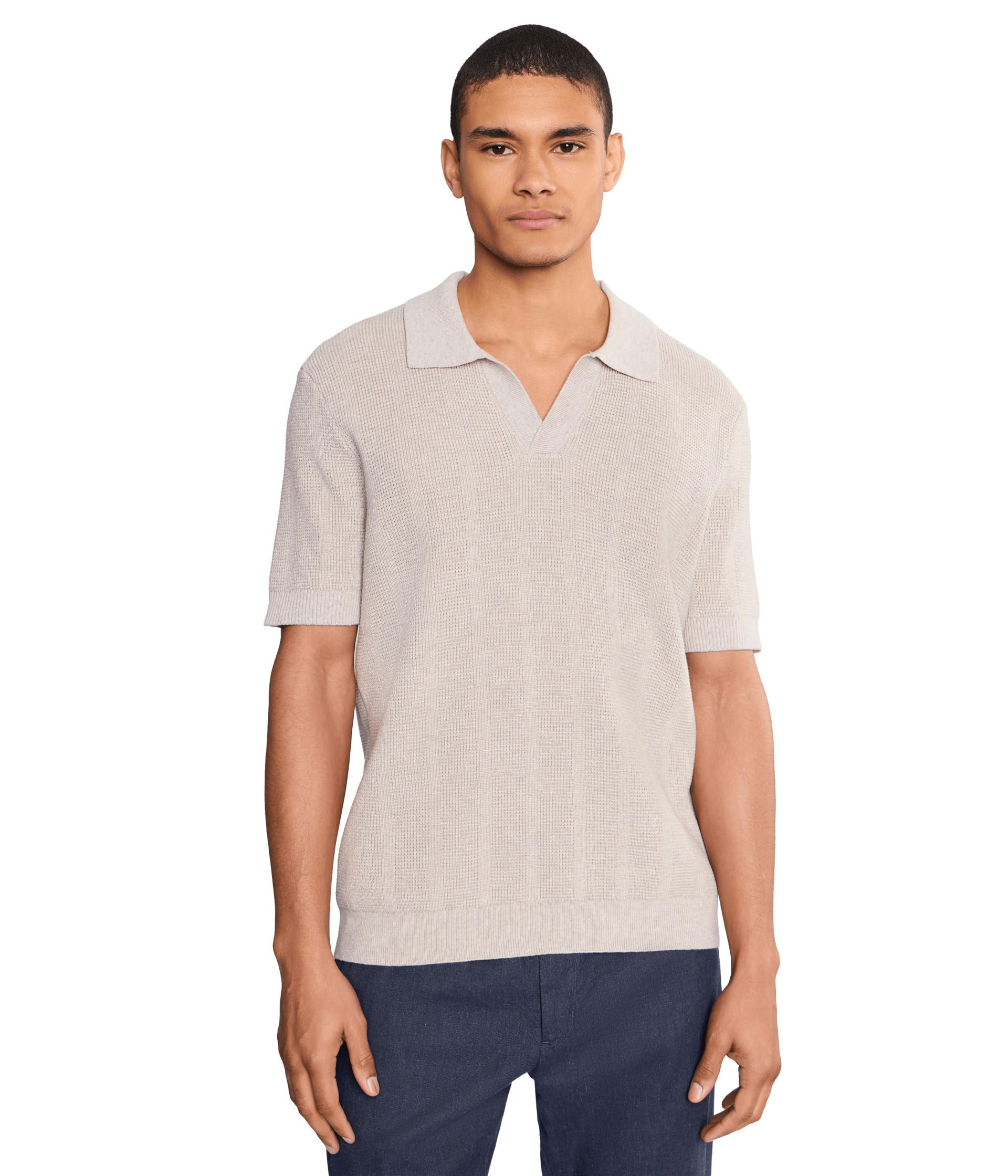 Short Sleeve Johnny Collar Sweater Polo