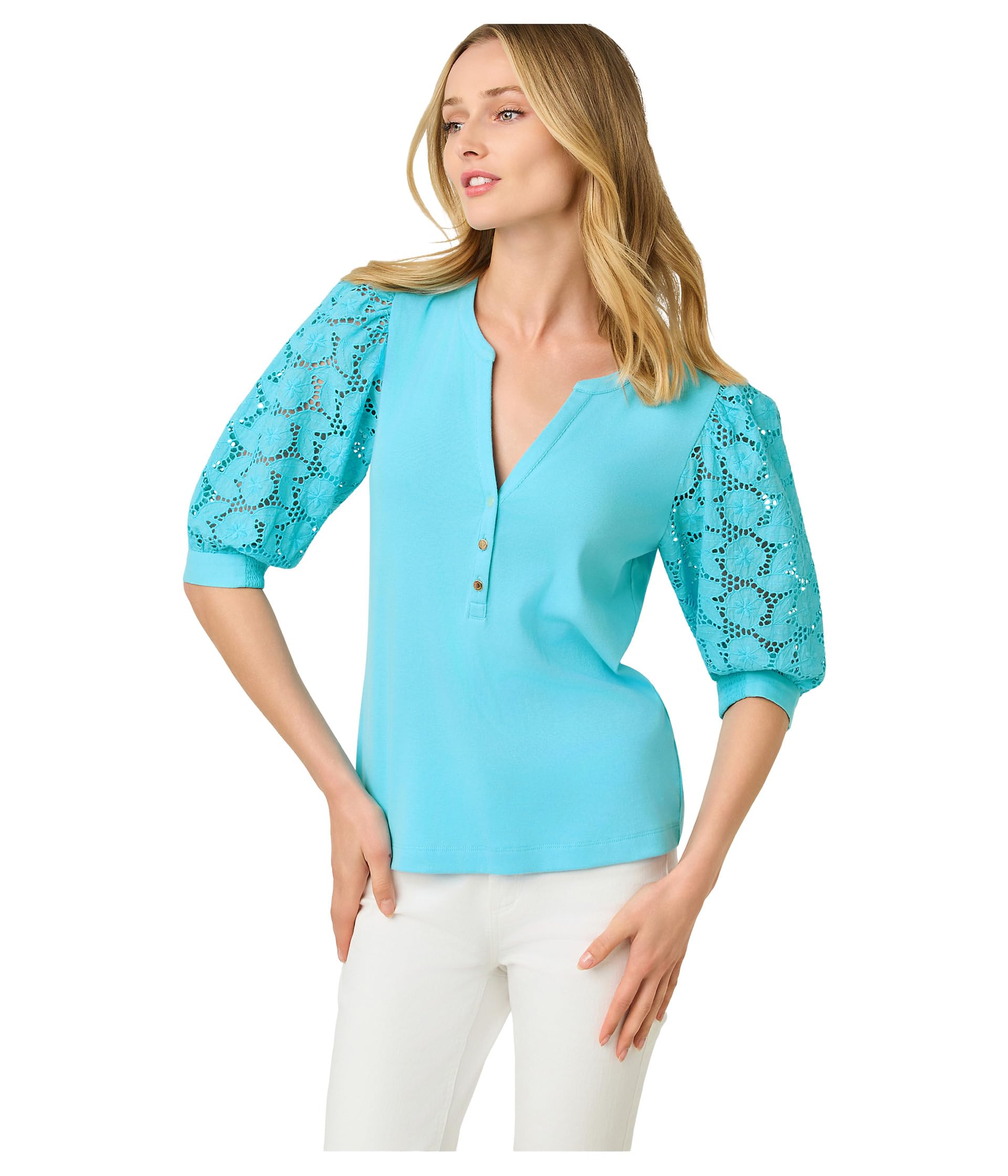 Ronson Eyelet Knit Top
