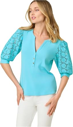 Ronson Eyelet Knit Top