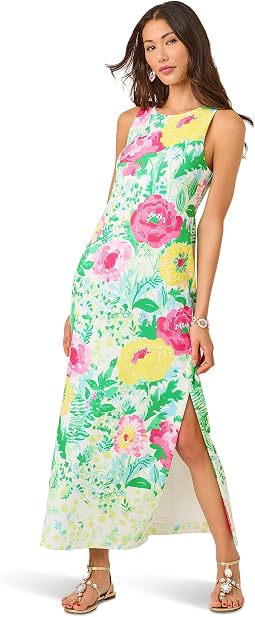 Multi Poppy Party Engineered Knit Maxi