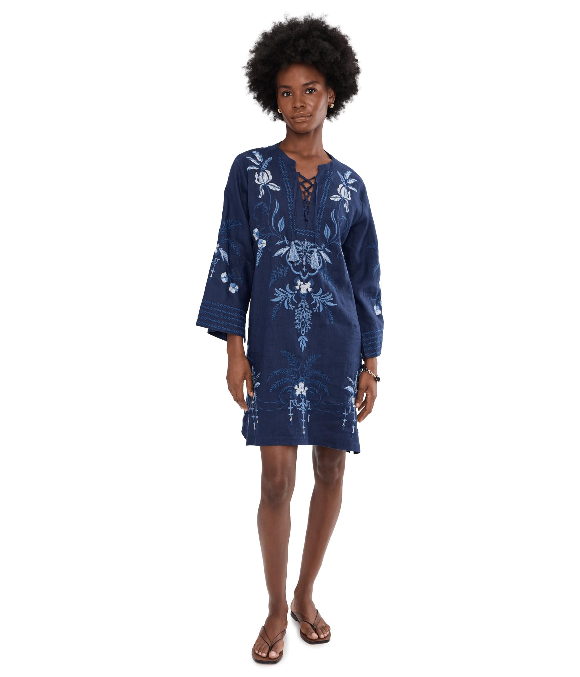 Платье-кимоно Tie Front Kimono Dress - Paulinna