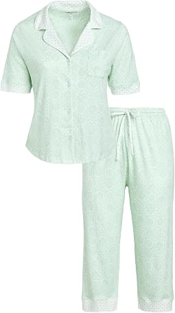 Женский комплект пижам Plus Size Elbow Sleeve Capri
