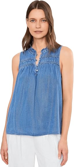 Топ Tommy Bahama Chambray O'lei Sleeveless Ruffle, Women's