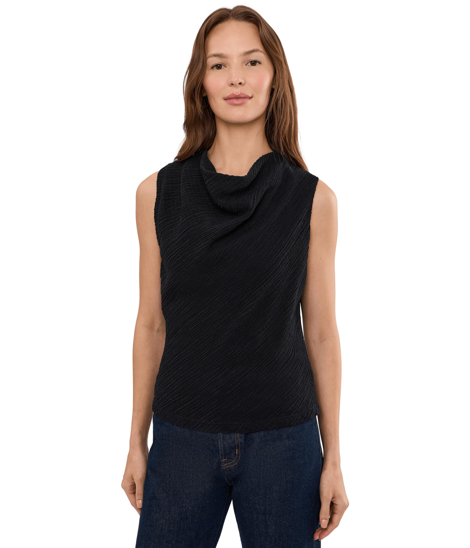 Топ Shadow Grid Cowl Neck от Vince