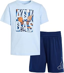 Essential Cotton Graphic Tee Shorts Set (Infant)