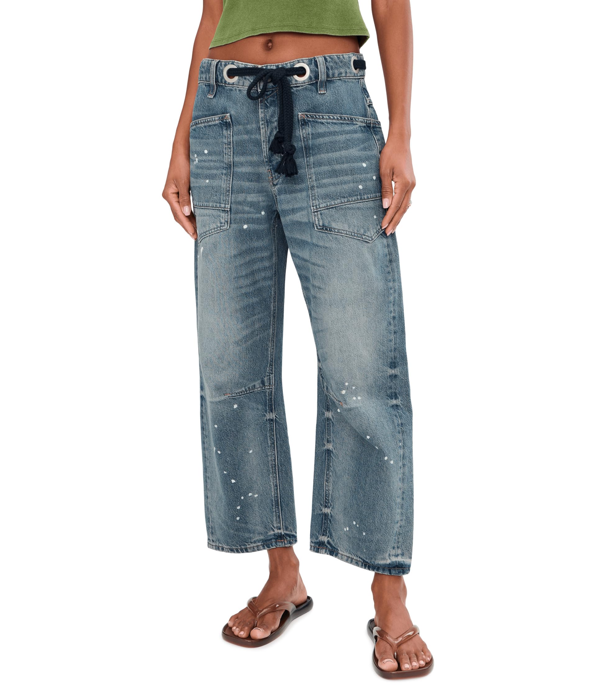 We The Free Moxie Pull-On Barrel Jeans