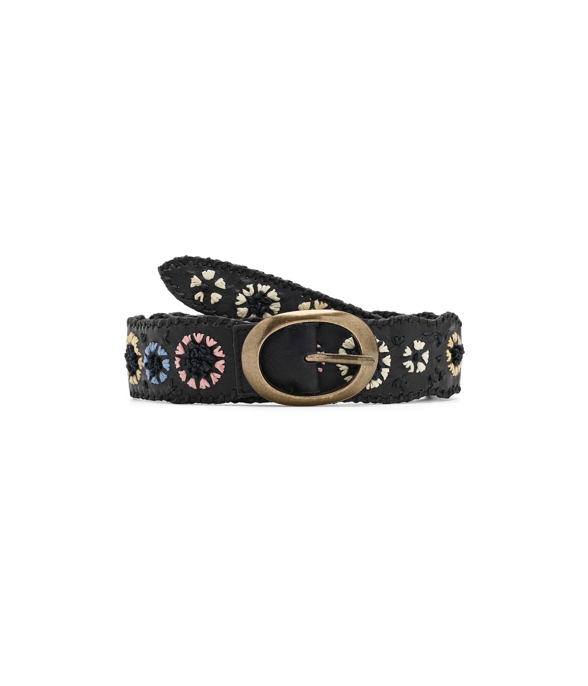 Indigo Dreaming Raffia Belt