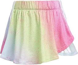 Sleeveless Box Tee Aop Faux Wrap Skort Set (Toddler/Little Kid)